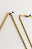 detail geometric handmade brass hardware